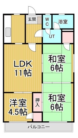 宝塚市中筋７丁目のハイツ