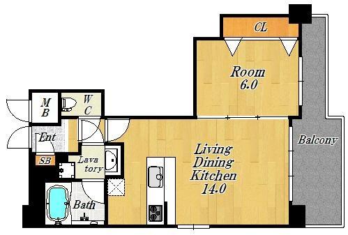 SK FUKUSHIMA GARDEN SUITE(間取り)