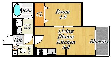 ALEGRIA鶴見区今津(間取り)