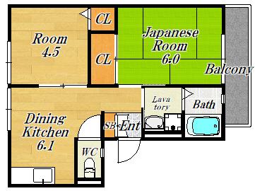 サンビレッジ芳崎 D棟(間取り)