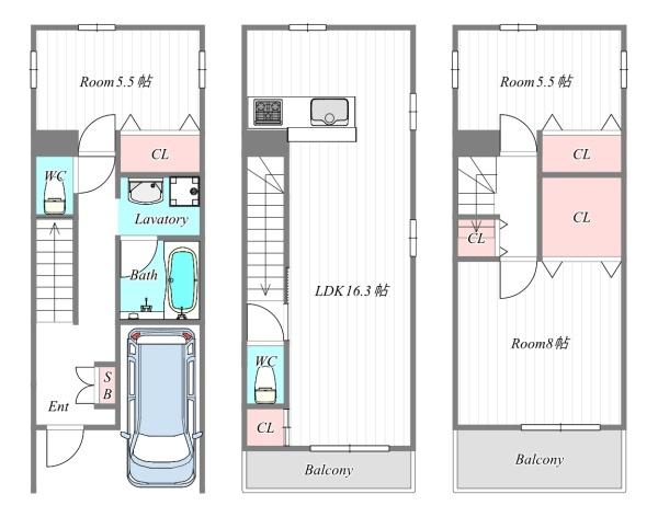福島区野田５丁目貸家