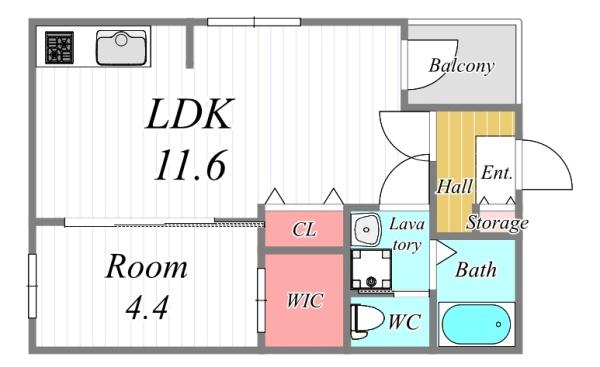 大阪市城東区成育４丁目のアパート