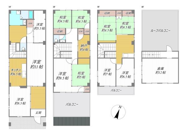 守口市滝井元町２丁目の貸家