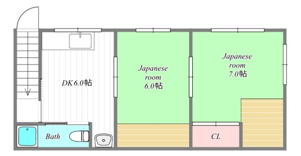 大阪市西淀川区大和田６丁目の貸家