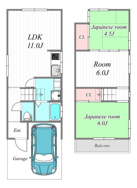 島屋３丁目貸家