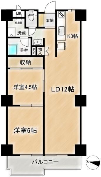 茨木グランドハイツ　5階部分