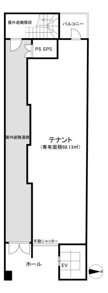 高槻市芥川町１丁目の店舗（建物一部）