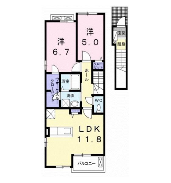 上益城郡益城町大字古閑のアパート