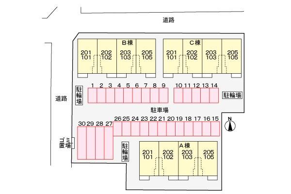 熊本市東区錦ケ丘のアパート