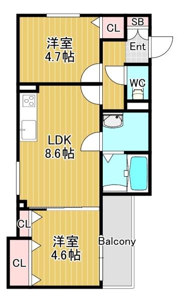 クリエオーレ津の辺町２