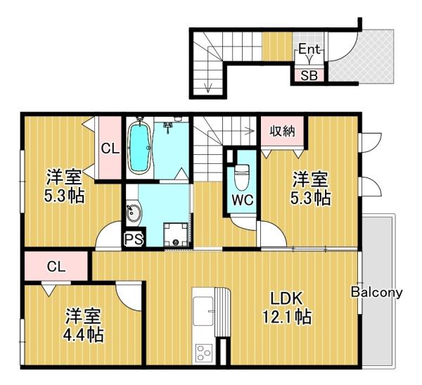 東大阪市上小阪３丁目のハイツ