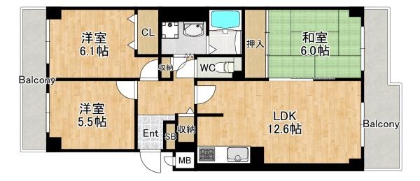 東大阪市東石切町６丁目のマンション