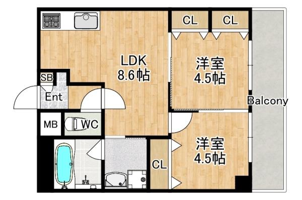 大阪市城東区中浜３丁目のマンション