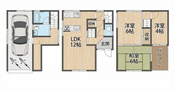 東大阪市善根寺町６丁目の貸家