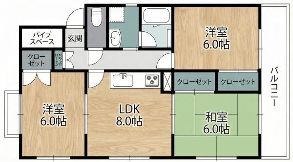 大東市深野５丁目のマンション