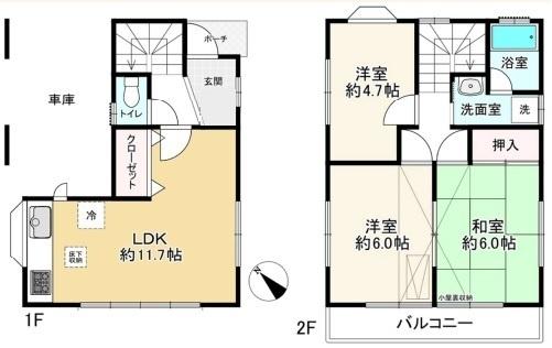拝島町４丁目貸家