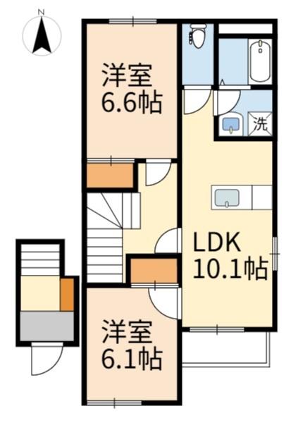 稲城市百村のアパート