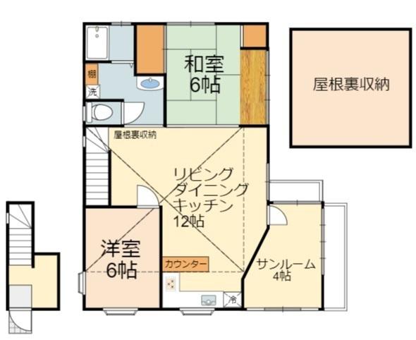稲城市東長沼のアパート