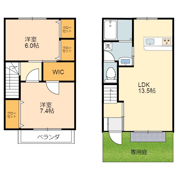 川崎市多摩区菅５丁目のテラスハウス