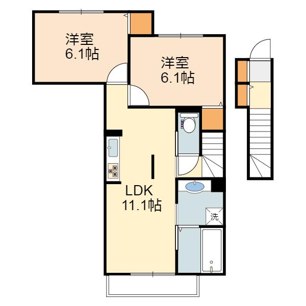 稲城市大丸のアパート