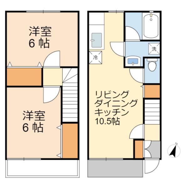川崎市多摩区菅稲田堤３丁目のテラスハウス
