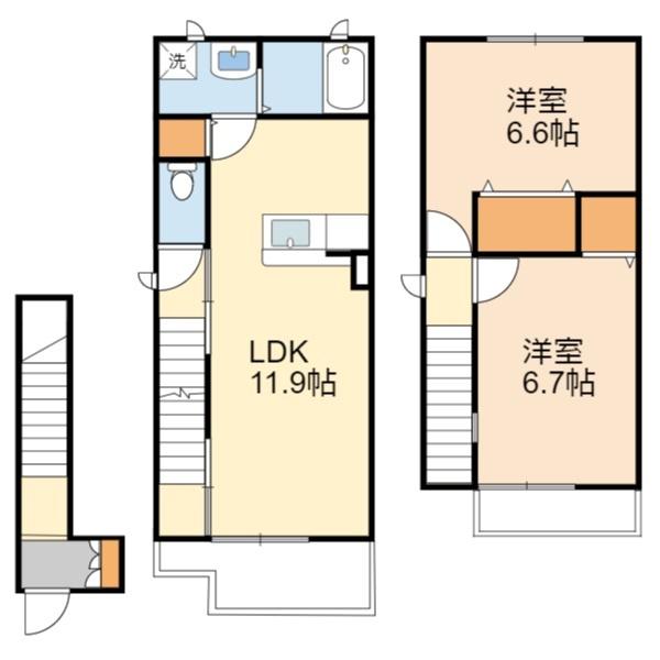 稲城市矢野口のアパート