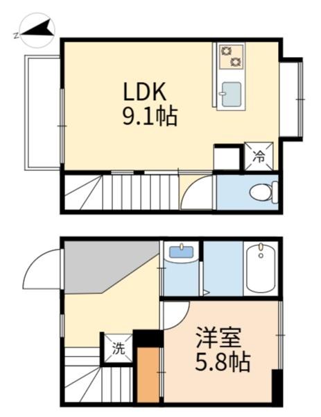 稲城市矢野口のテラスハウス