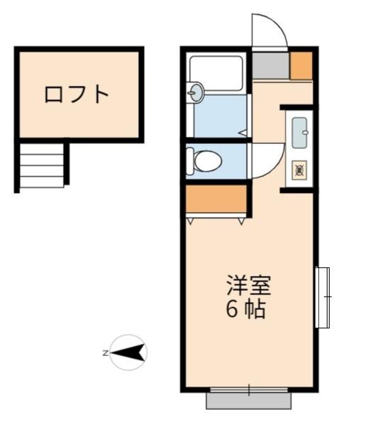 稲城市矢野口のアパート(間取り)