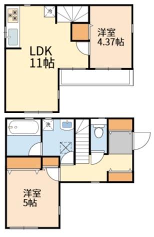 稲城市矢野口の貸家
