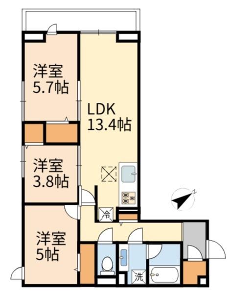 稲城市坂浜3丁目のアパート