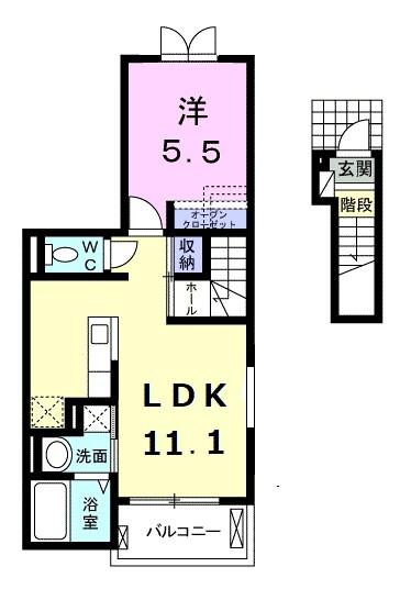稲城市押立のアパート