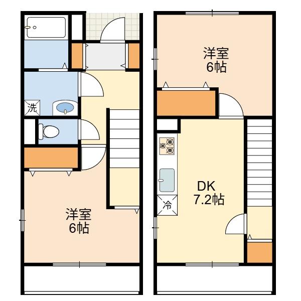 稲城市矢野口のテラスハウス