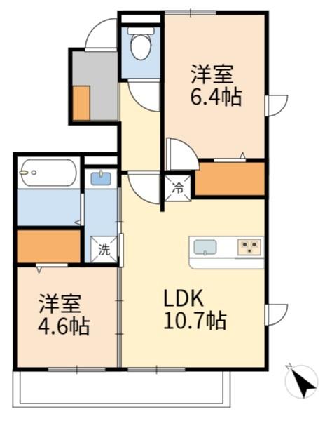 稲城市押立のアパート