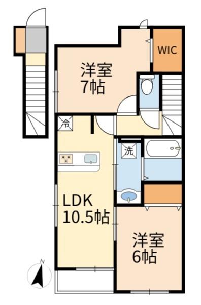稲城市大丸のアパート