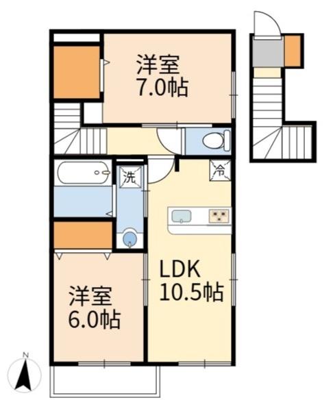 稲城市大丸のアパート