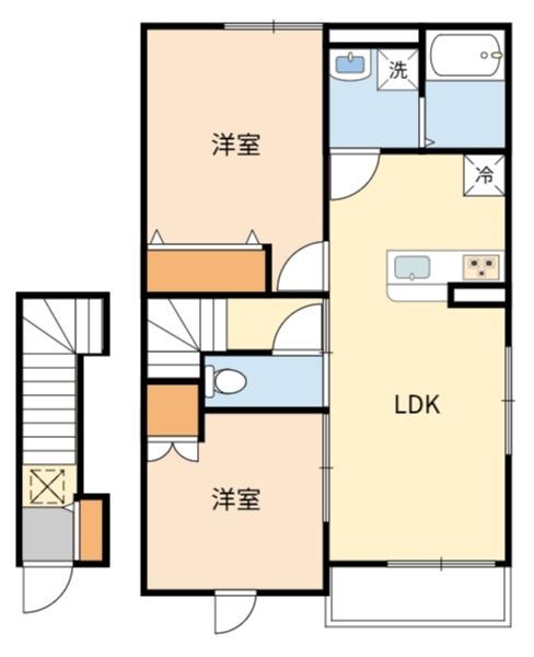 稲城市坂浜のアパート