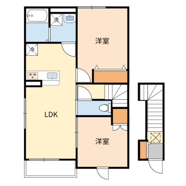 稲城市坂浜のアパート