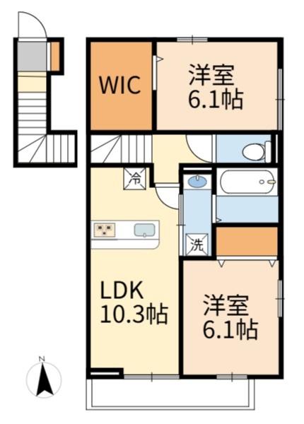 稲城市東長沼のアパート