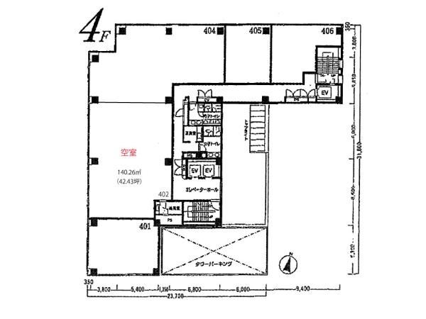 セントラル十勝ビル　4F（402）貸事務所