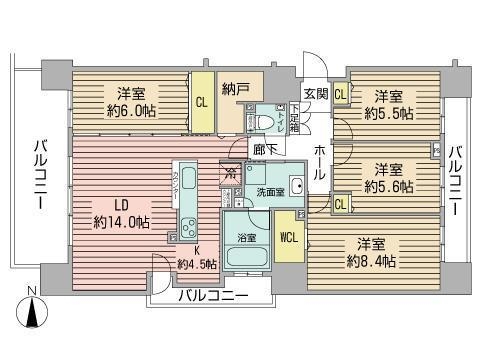 札幌桑園ミッドテラスステーションサイド(間取り)