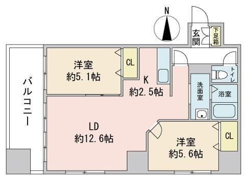 グランカーサ北3条(間取り)