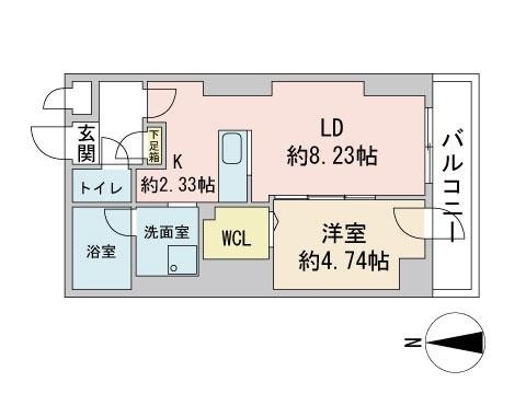 S-RESIDENCE近代美術館前(間取り)