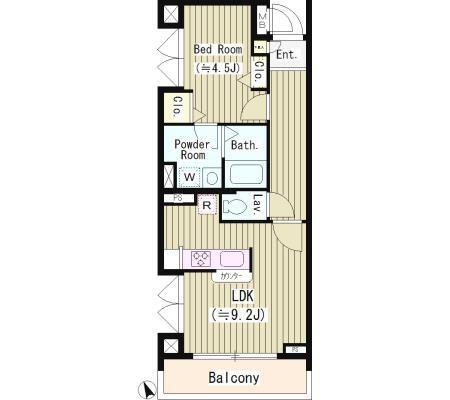 板橋区赤塚2丁目のマンション(間取り)