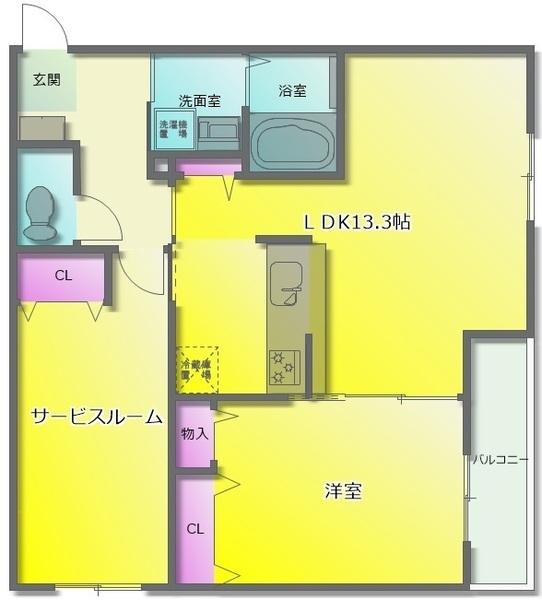 ヌーベル上之島A棟(間取り)
