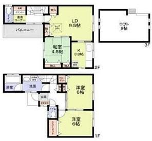 福万寺町南4丁目ガレージ付き戸建て