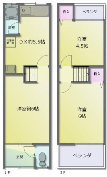 大蓮東5丁目の長屋12