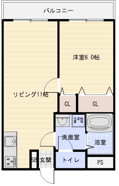 シャンブル・ド・吉田(間取り)