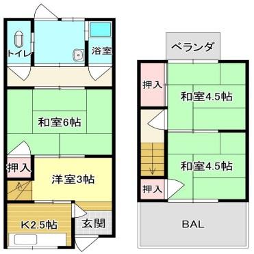 宮町2丁目貸家