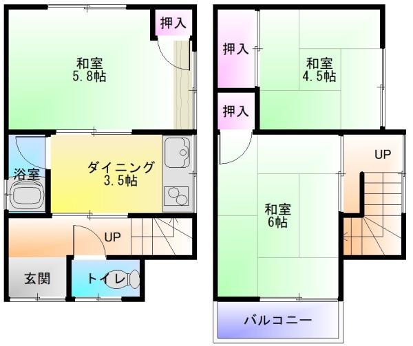 大県4丁目貸家