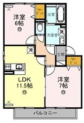 クレール萱振　Ｂ棟
